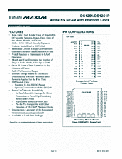 DataSheet DS1251W pdf